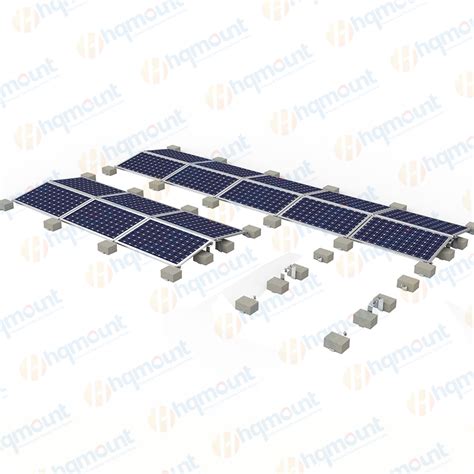 OEM Customized Ballast Solar Mounting Brackets On Flat Roof China