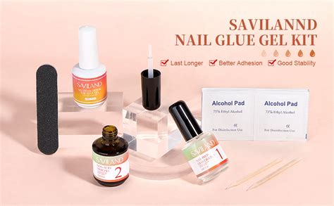 Saviland Nail Dehydrator And Non Acid Ph Bond With Nail Glue Gel Kit Super Bonding