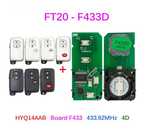 Lonsdor FT20 F433D 433 92MHz FSK Keyless Go Smart Key Board PCB 4D Chip