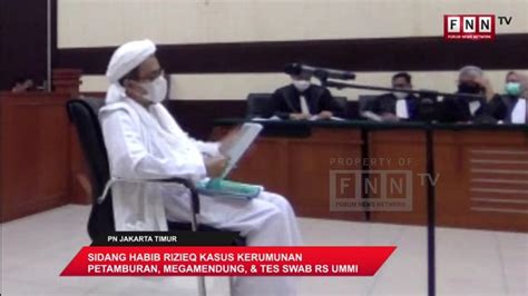 Banding Ditolak Habib Rizieq Tetap Dihukum Bayar Denda Rp20 Juta