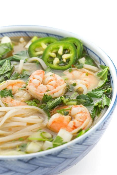 Shrimp Pho - Vietnamese Noodle Soup - The Lemon Bowl®