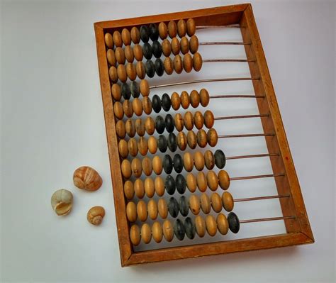 Very Large Wooden Abacus Wall Retro Calculator Counting Frame Etsy