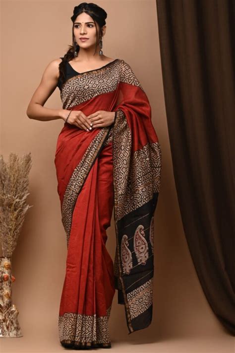 Chanderi Saree New Designs Buy Yours Today Ruhi Hand Block Printer