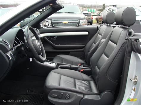 Ebony Interior 2007 Audi A4 2.0T quattro Cabriolet Photo #40814983 | GTCarLot.com