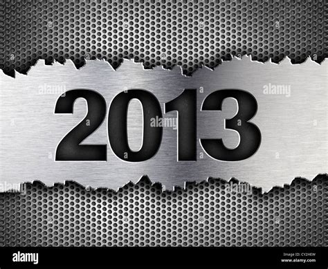 2013 New Year Metal Template Stock Photo Alamy