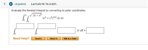 Solved Points Larcalc Evaluate The Chegg