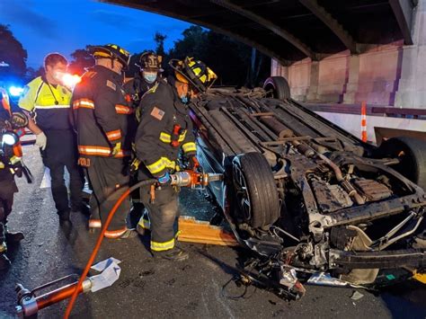 2 Injured In Rollover Crash On Merritt Parkway In Westport Fd Westport Ct Patch