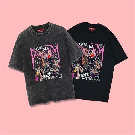 Jual Blackpink Born Pink Oversized Washed T Shirt Kaos Oversize