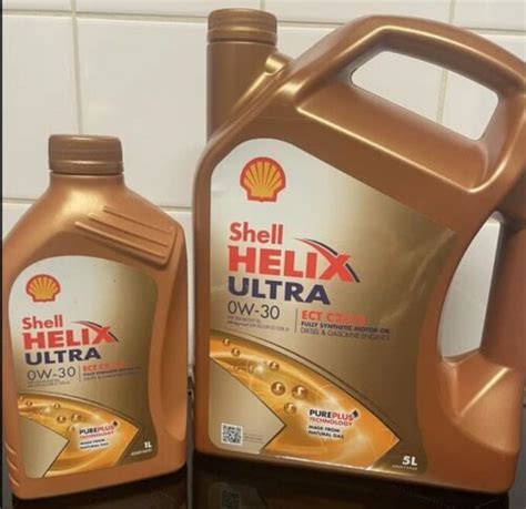 SHELL HELIX ULTRA ECT ACEA C2 C3 0W 30 FULLY SYNTHETIC ENGINE OIL 6L