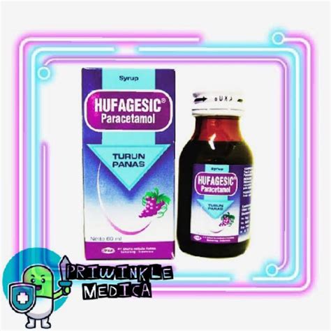 Jual Hufagesic Syrup Sirup Syr Paracetamol Obat Turun Panas Demam Anak