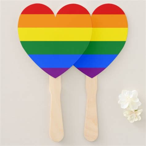Rainbow Pride Hand Fan Zazzle