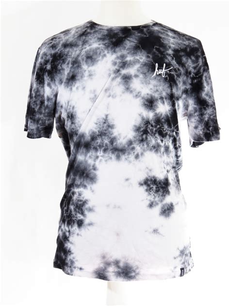 HUF Black White Tie Dye T-Shirt - 5 Star Vintage