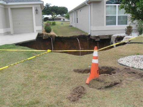 What Are Sinkhole Warning Signs Villages