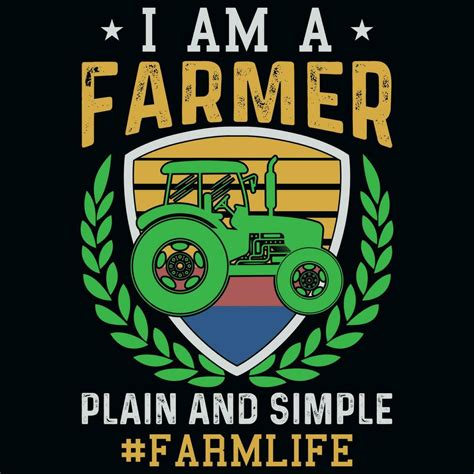 Farmer Graphics Tshirt Design 22575308 Vector Art At Vecteezy