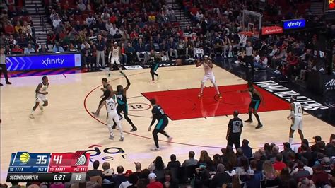 Myles Turner With A Dunk Vs The Portland Trail Blazers Yahoo Sports