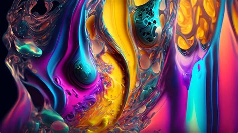 Premium Ai Image A Vibrant Abstract Background Inspired By The Mixing