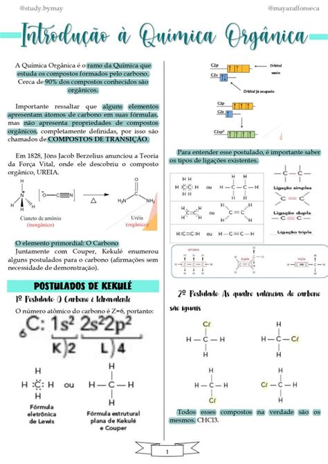 Resumo Introdução à Química Orgânica Química Orgânica Introdução A