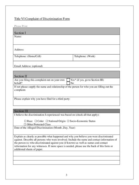 Fillable Online Mdta Maryland Mdta Title Vi Complaint Of Discrimination