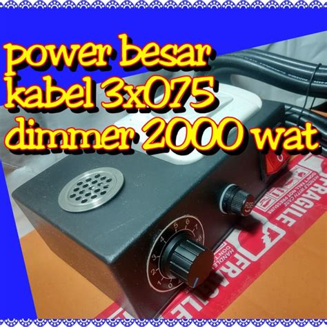 Jual Dimmer Scr 2000w 2000 Watt Pengatur Kecepatan Dinamo Mesin Bor