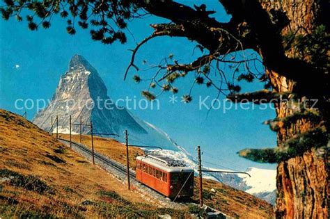 Ak Ansichtskarte Gornergratbahn Zermatt Matterhorn Kat Gornergrat Nr