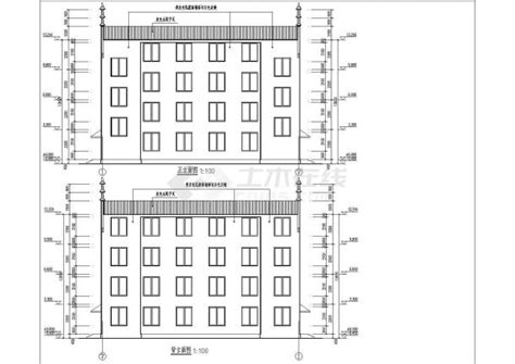 某地四层砖混结构宿舍楼建筑设计方案图居住建筑土木在线