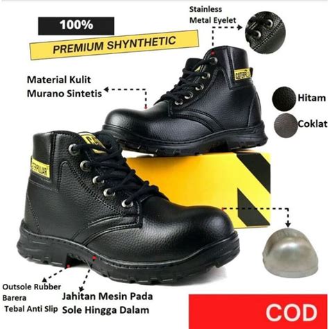 Jual Sepatu Safety Caterpillar Ujung Besi Sepatu Kasual Sepatu