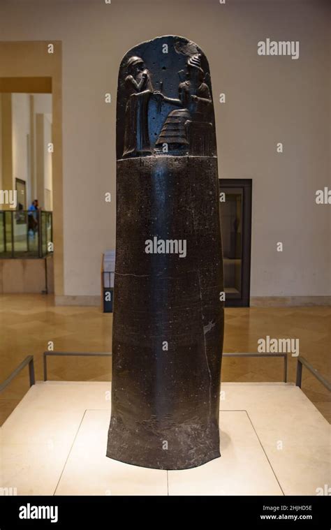 Codice Di Hammurabi Una Stele Iscritta Con Il Testo Legale Babilonese