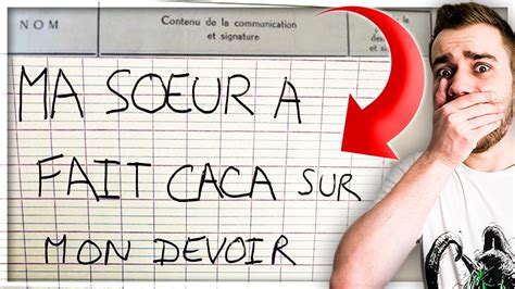 LES PIRES EXCUSES POUR NE PAS FAIRE SES DEVOIRS YouTube