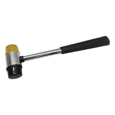 Mm Double Face Soft Tap Rubber Hammer Mallet Long Ebay