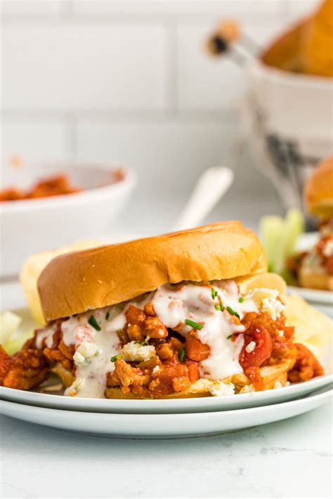 Buffalo Chicken Sloppy Joes Love Bakes Good Cakes