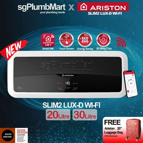 Ariston Andris Slim Lux D Wi Fi Sl Liters Electric Storage