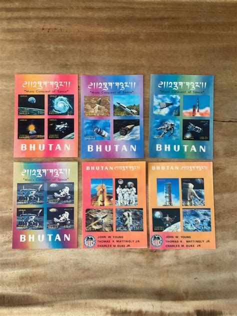 Bhutan - Collection of 3D hologram stamps Bhutan, Umm al Quain, Ajman ...