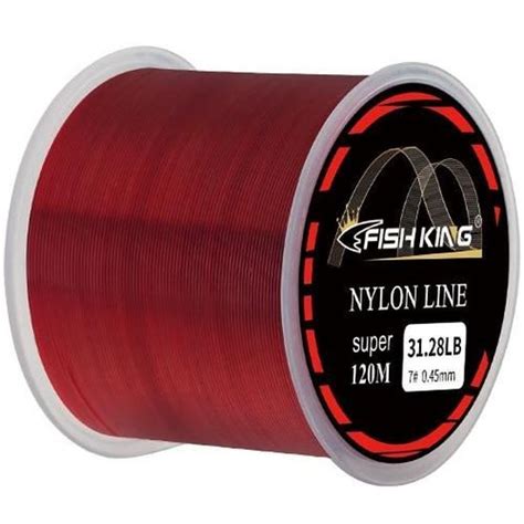 Red 0 14mm 4 13lb Ligne De Pêche En Nylon Monofilament Durable Pêche En Mer Super Forte 5