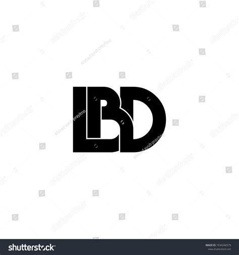 Lbd Letter Original Monogram Logo Design Stock Vector Royalty Free