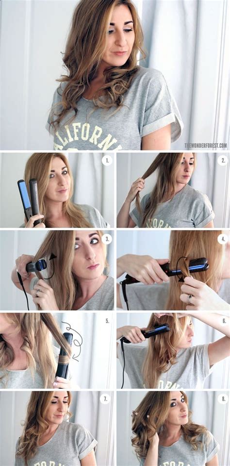 How To Curl Your Hair With A Flat Iron Wonder Forest Style Design Life How To Curl Your