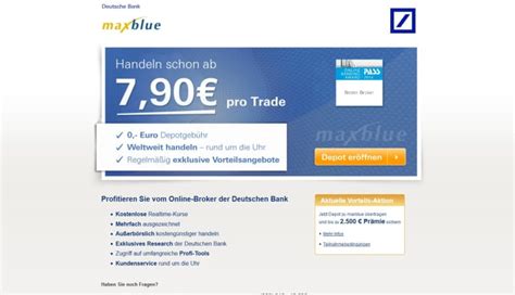 Maxblue Bietet Prämie Für Neukunden Mit Depotübertrag Aktien Depotde