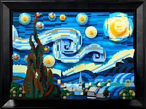 LEGO Ideas 21333 Vincent Van Goghs The Starry Night Town Green