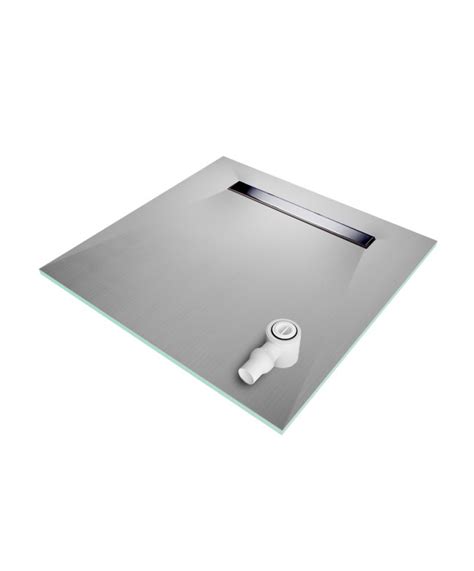 Wet Room Shower Tray X X Mm Linear End Mm Flexi Black Dual