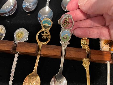 24 Souvenir Spoons And Display Case Instant Collection Oregon Etsy