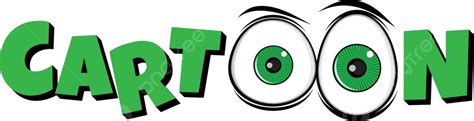 Vector Art Of Comic Design With Amusing Green Cartoon Eyes Vector, White, Black, Element PNG and ...