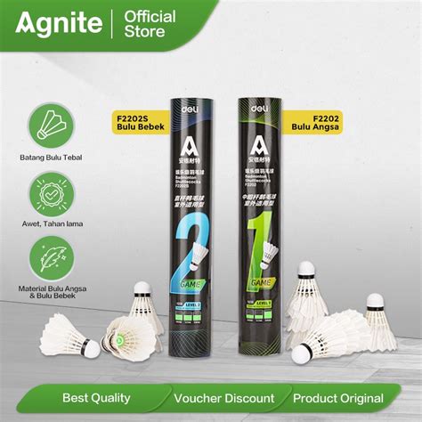 Jual Agnite Shuttlecocks Kok Badminton Kok Bulu Tangkis Cock Premium