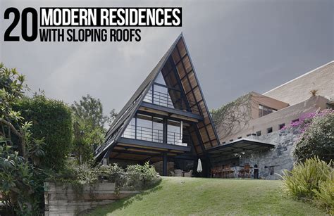 Modern Residences With Sloping Roofs Rtf