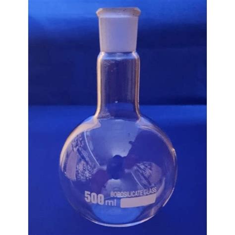 Glass Round Flat Bottom Flask, For Laboratory, Capacity: 500ml at ₹ 100 in Ambala