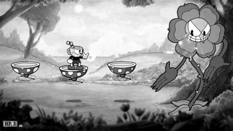 Cuphead Boss ~ Cagney Carnation In Floral Fury [black And White Filter Vintage Sound] Youtube