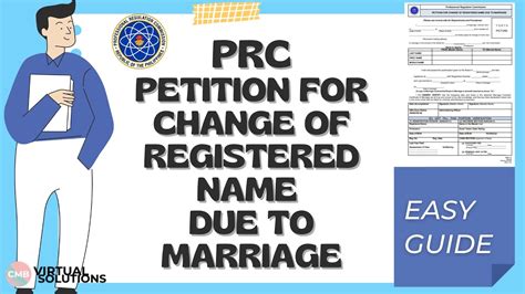 Prc Petition For Change Of Registered Name Due To Marriage 2022