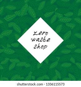 Zero Waste Shop Logo Black White Stock Vector (Royalty Free) 1336115573