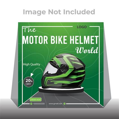 Diseño De Redes Sociales Diseño De Casco De Moto Vector Premium