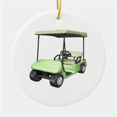 Golf Cart Ceramic Ornament Zazzle