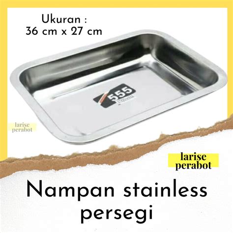 Jual Nampan Stainless Persegi Nampan Baki Stainless Ukuran Panjang