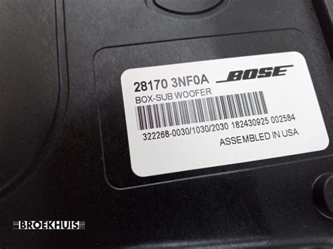 Subwoofer Nissan Leaf 39 40kWh 281703NFOA BOSE